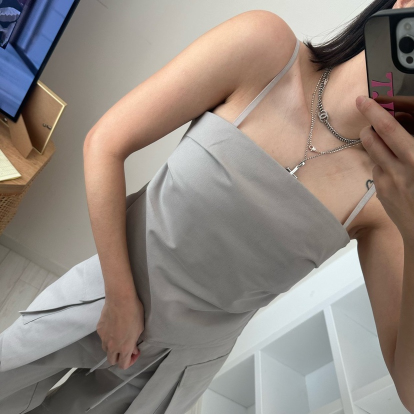 SOUIT韓國直郵女士新品時尚休閑熱賣職業真品26春夏吊帶背心SOUIT by mabel-L吊帶/背心