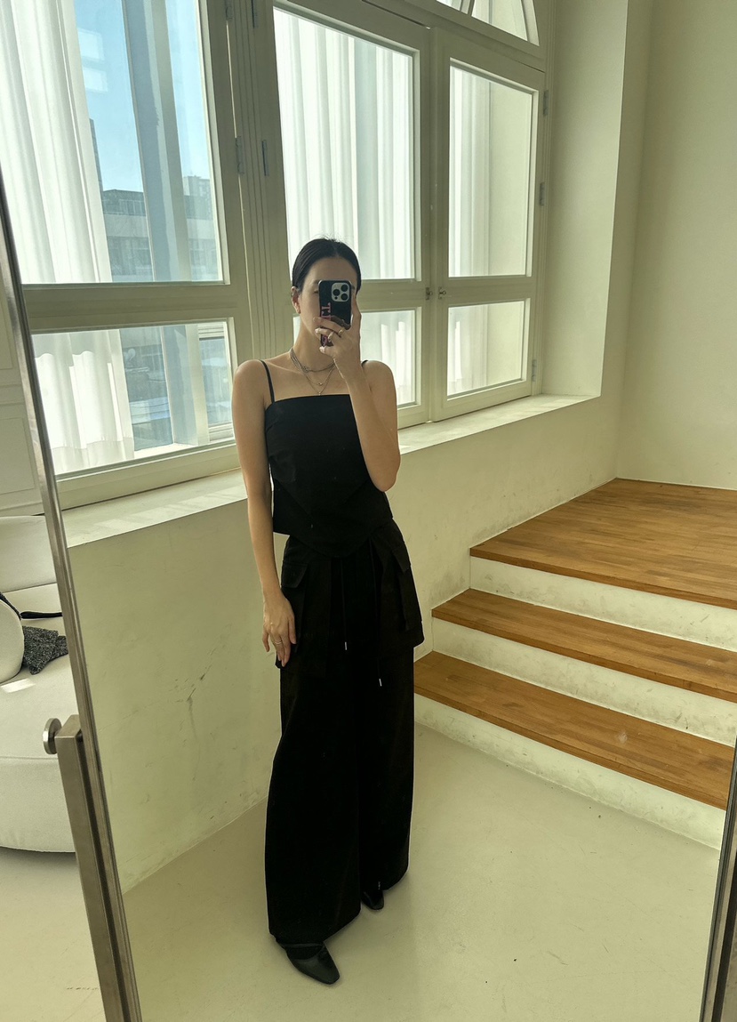 SOUIT韓國直郵女士新品時尚休閑熱賣職業真品26春夏吊帶背心SOUIT by mabel-L吊帶/背心