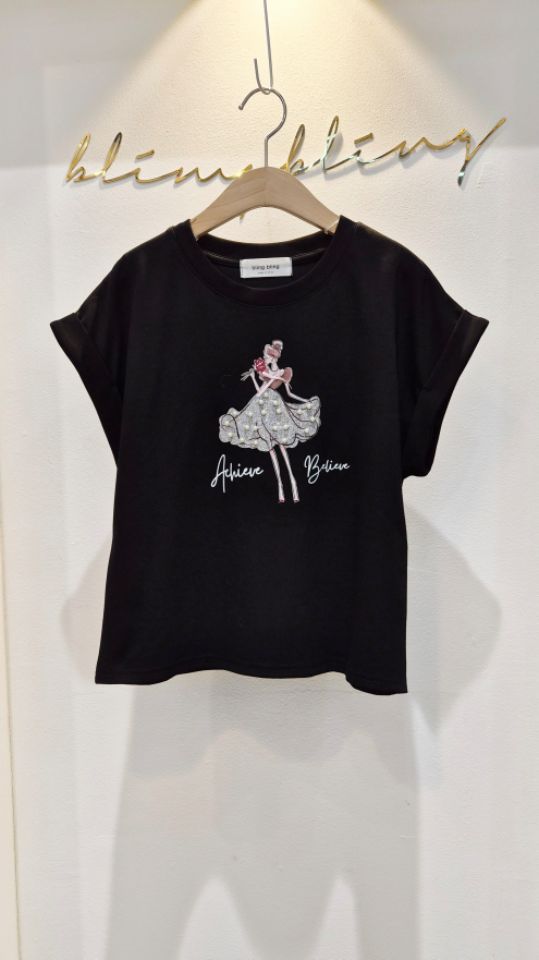 BLING BLING-S/RICO東大門代購女裝新款26春夏人氣T恤BLING BLING-S/RICOT恤圖色1