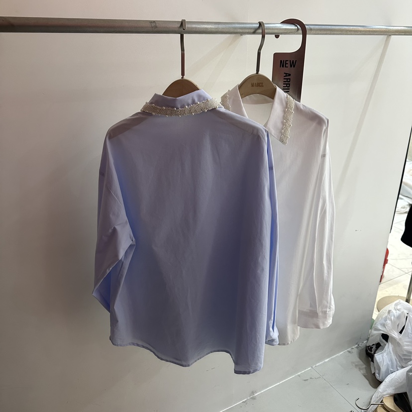 SOUIT韓國直郵女士新款26春夏推薦職業熱賣時尚襯衫蕾絲衫SOUIT by mabel-L襯衫/蕾絲衫