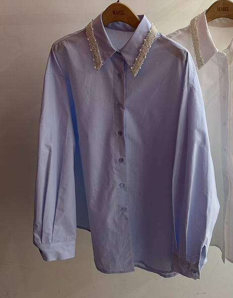 SOUIT韓國直郵女士新款26春夏推薦職業熱賣時尚襯衫蕾絲衫SOUIT by mabel-L襯衫/蕾絲衫圖色2