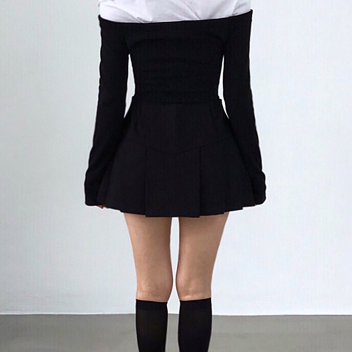 2TWO MOON東大門代購女士新品職業休閑推薦人氣短裙褶皺2TWO MOON短裙