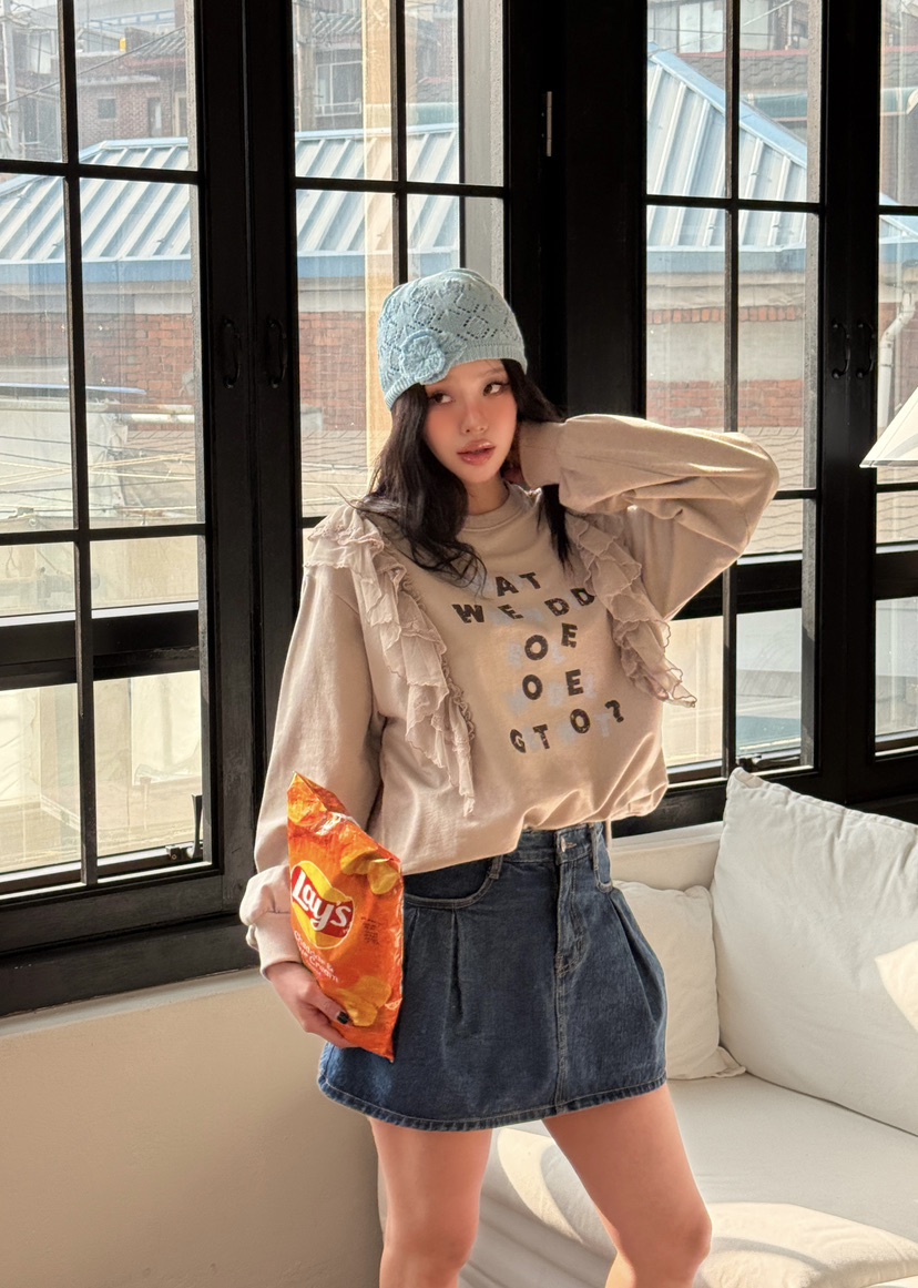 LOVABLE東大門實拍女裝新品26春夏人氣真品時尚推薦休閑衛衣LOVABLE衛衣