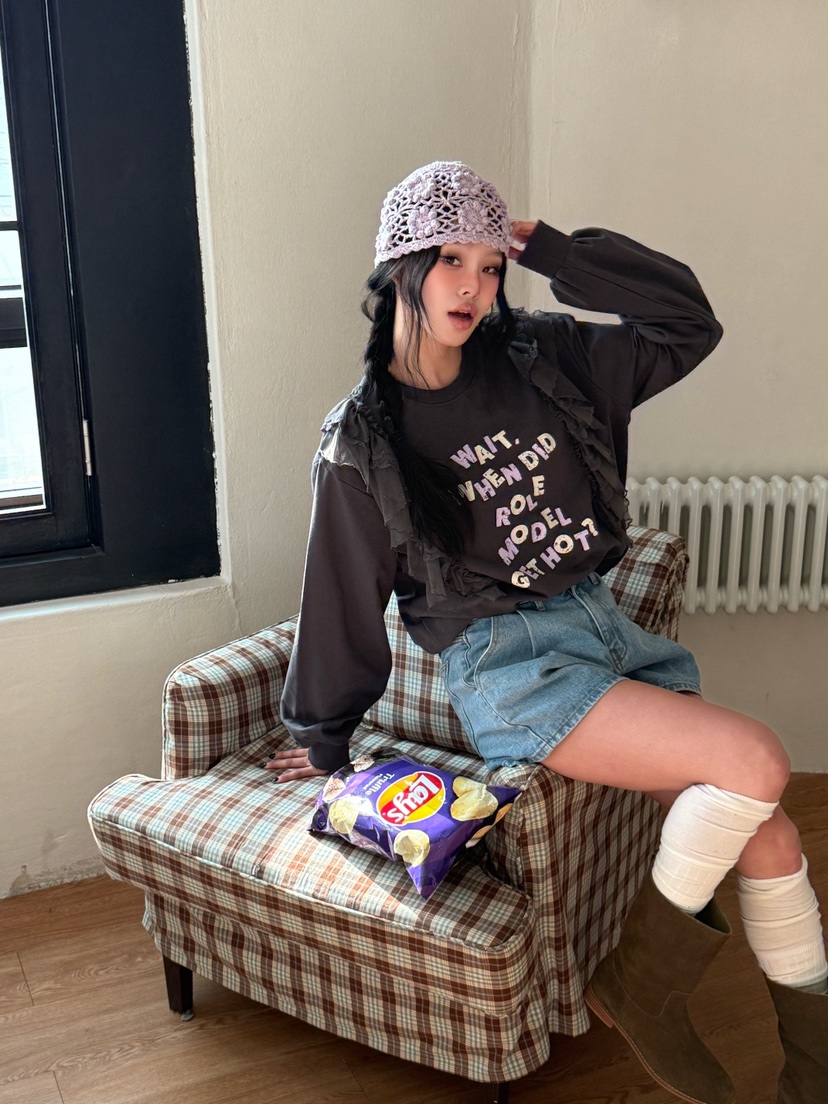 LOVABLE東大門實拍女裝新品26春夏人氣真品時尚推薦休閑衛衣LOVABLE衛衣