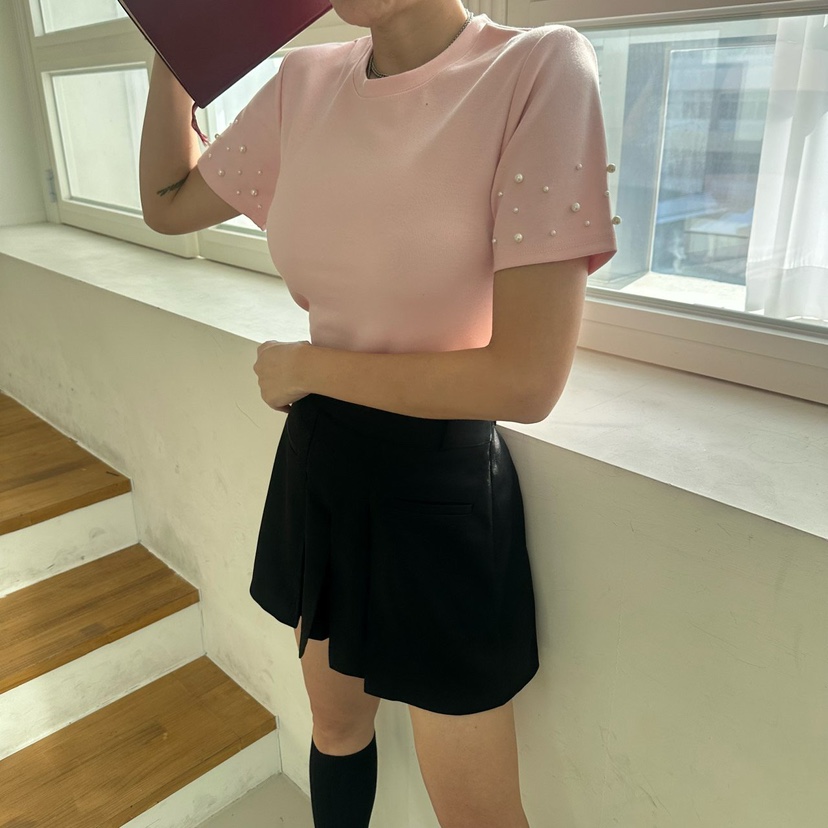 SOUIT東大門代購女裝新品推薦時尚熱賣26春夏真品人氣T恤SOUIT by mabel-LT恤圖色1