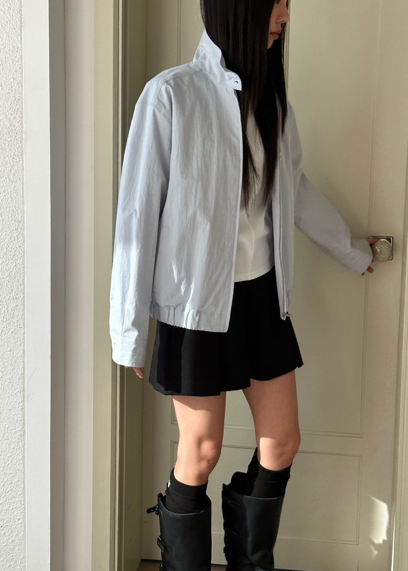 LE VASE韓國代購女士新款休閑真品職業推薦夾克高領棉質LE VASE夾克