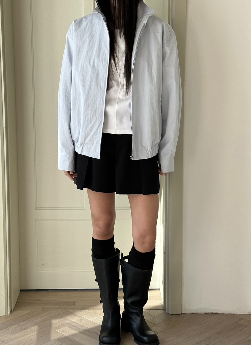 LE VASE韓國代購女士新款休閑真品職業推薦夾克高領棉質LE VASE夾克