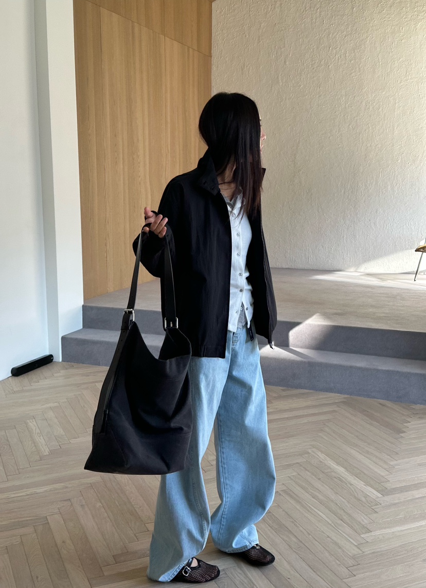 LE VASE韓國代購女士新款休閑真品職業推薦夾克高領棉質LE VASE夾克