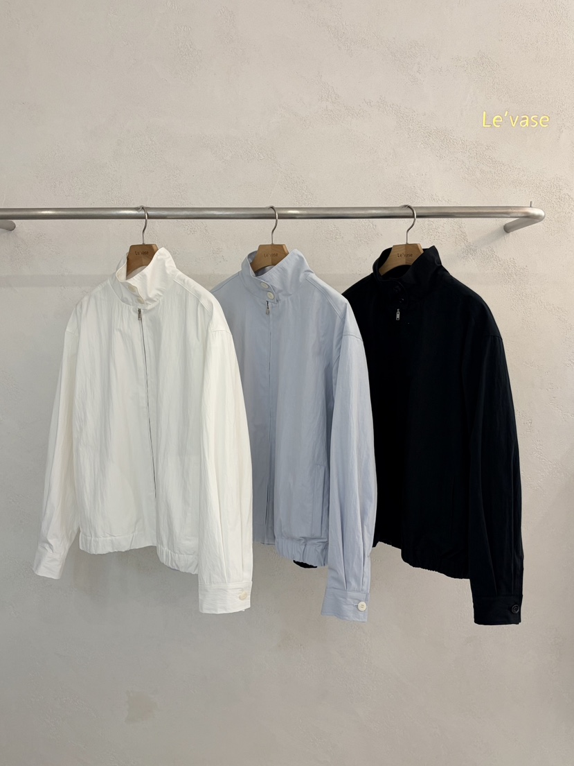 LE VASE韓國代購女士新款休閑真品職業推薦夾克高領棉質LE VASE夾克