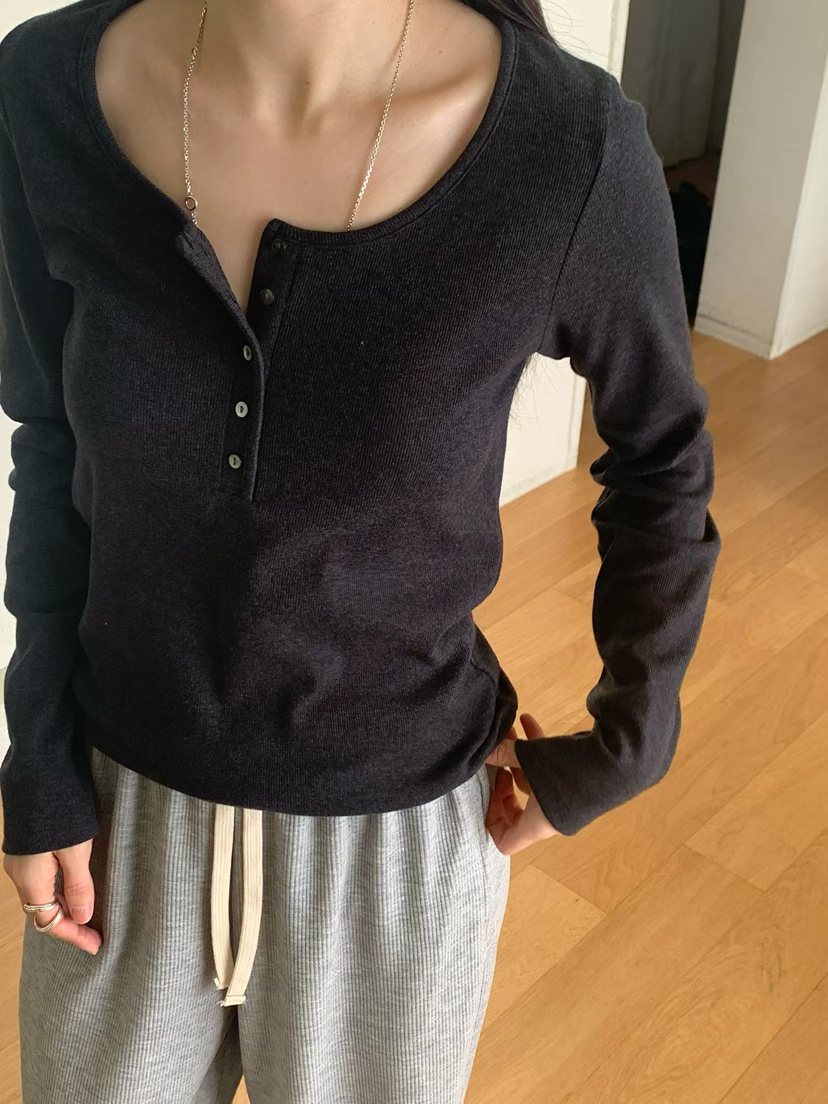 TAF韓國代購女士新品休閑推薦人氣熱賣職業真品時尚長袖T恤TAF長袖T恤