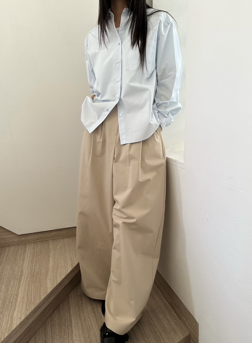 LE VASE東大門代購女裝新品職業26春夏時尚休閑休閑褲棉LE VASE休閑褲