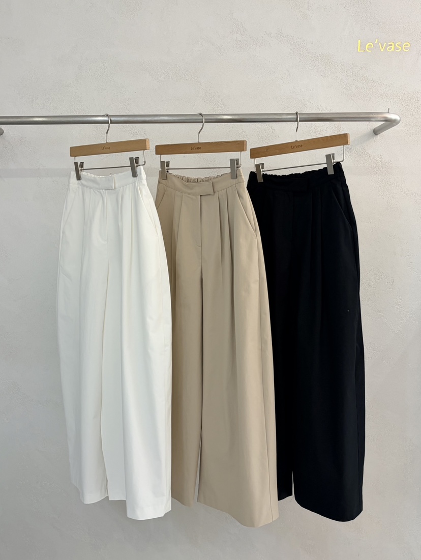 LE VASE東大門代購女裝新品職業26春夏時尚休閑休閑褲棉LE VASE休閑褲