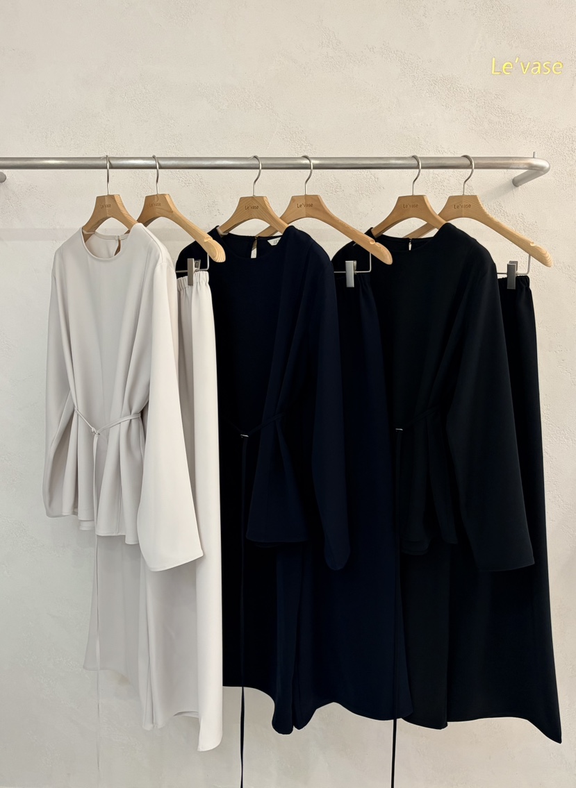 LE VASE東大門實拍女士新款人氣休閑熱賣襯衫蕾絲衫含腰帶LE VASE襯衫/蕾絲衫