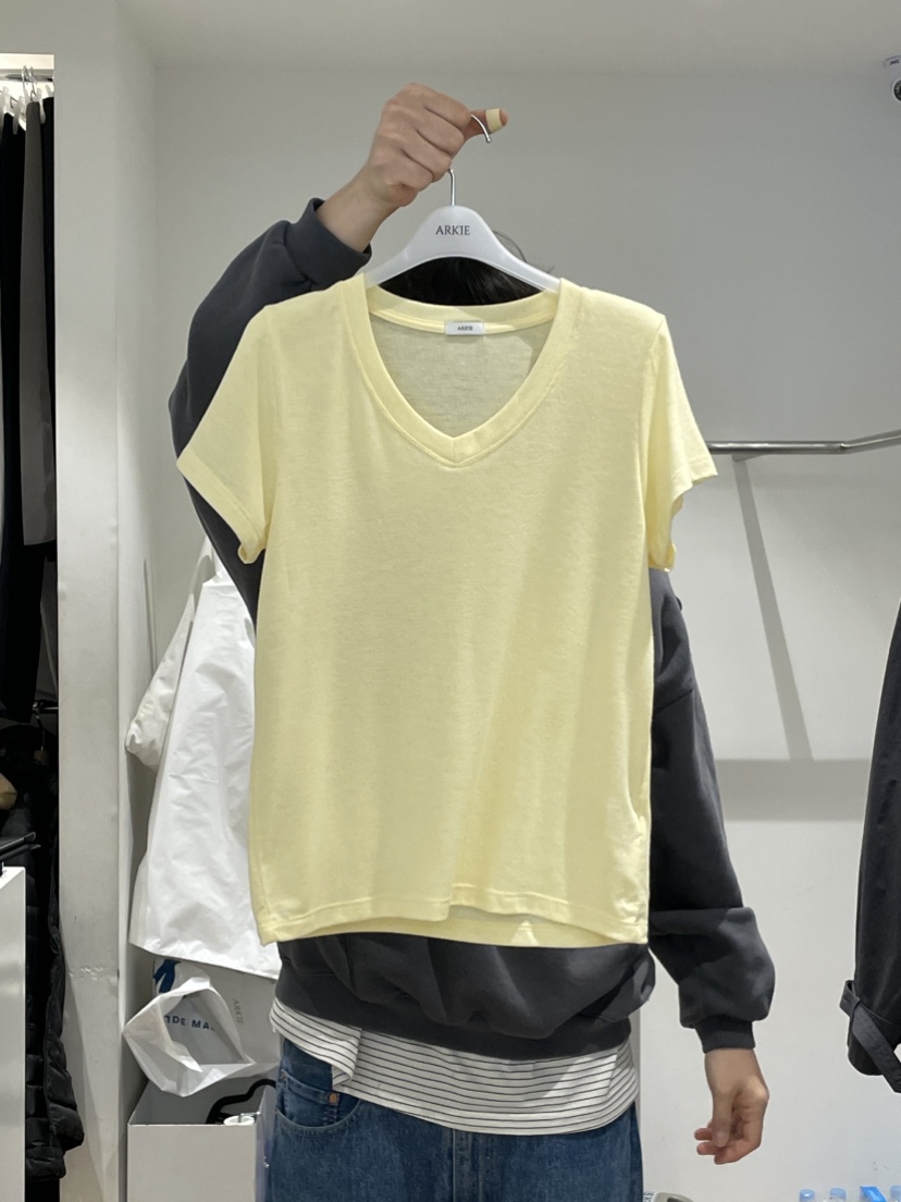 TAF韓國直郵女士新品休閑時尚人氣推薦職業熱賣26春夏T恤TAFT恤圖色2