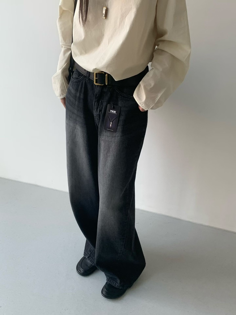 TAF東大門實拍女士新品人氣26春夏職業時尚休閑推薦牛仔褲TAF牛仔褲