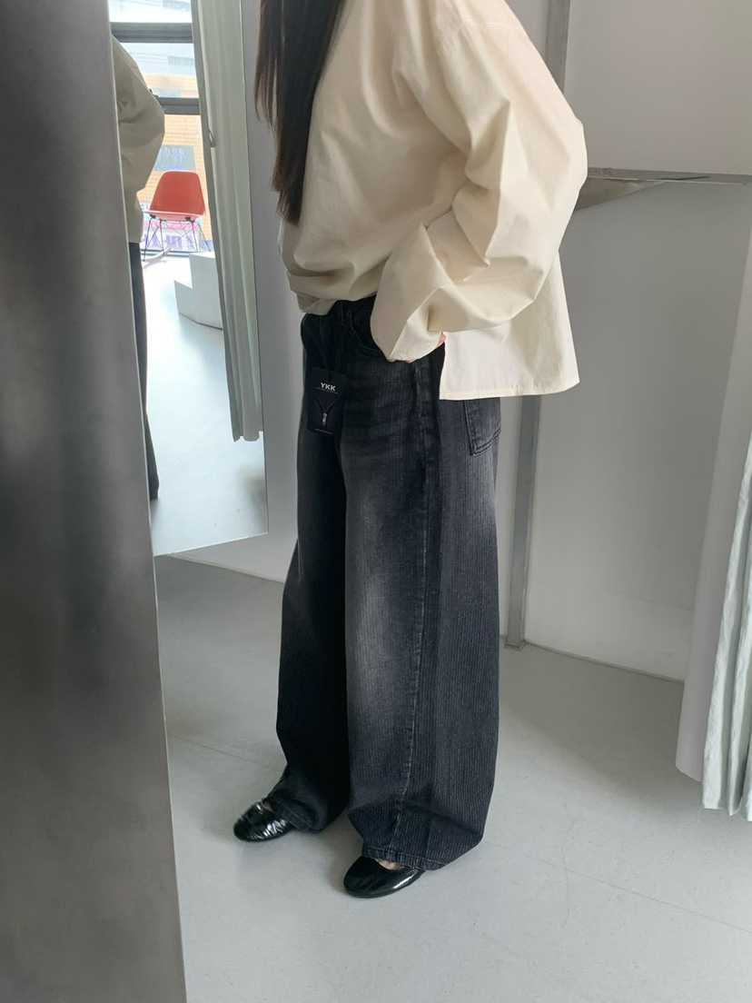 TAF東大門實拍女士新品人氣26春夏職業時尚休閑推薦牛仔褲TAF牛仔褲