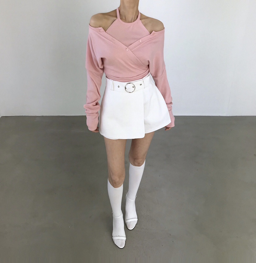 2TWO MOON東大門實拍女裝新款休閑時尚職業真品人氣裙褲2TWO MOON裙褲