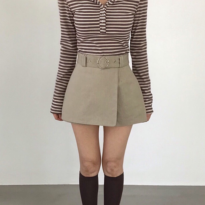 2TWO MOON東大門實拍女裝新款休閑時尚職業真品人氣裙褲2TWO MOON裙褲圖色2