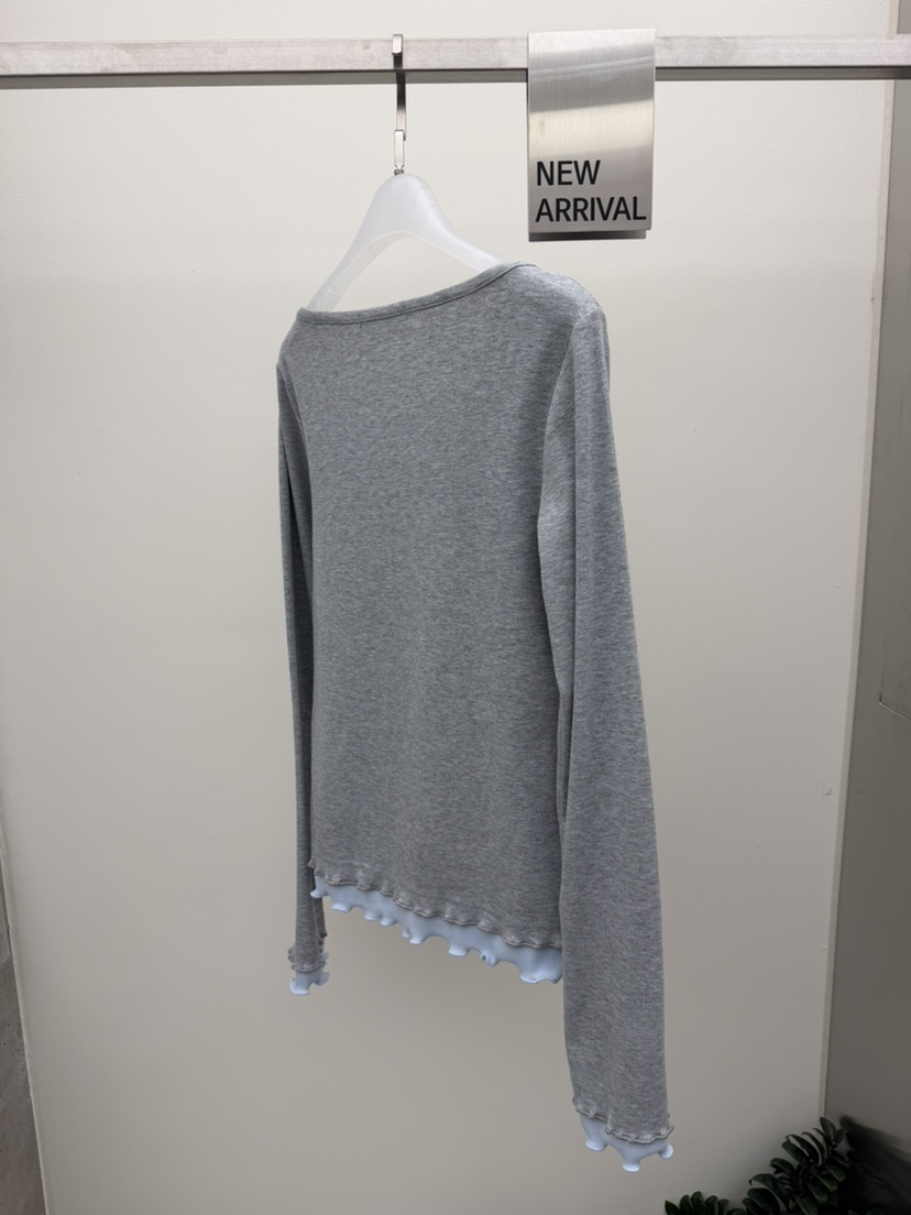 GLITTER韓國直郵女裝新品職業熱賣26春夏推薦休閑長袖T恤GLITTER長袖T恤