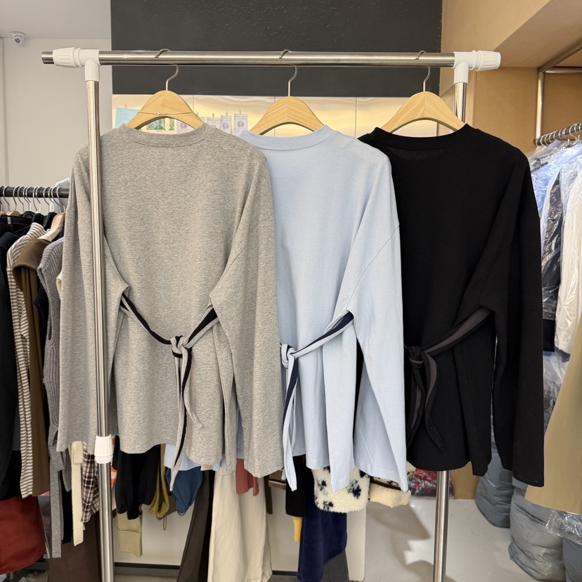 BOUND.A東大門直郵女士新款26春夏職業人氣休閑熱賣長袖T恤BOUND.A長袖T恤