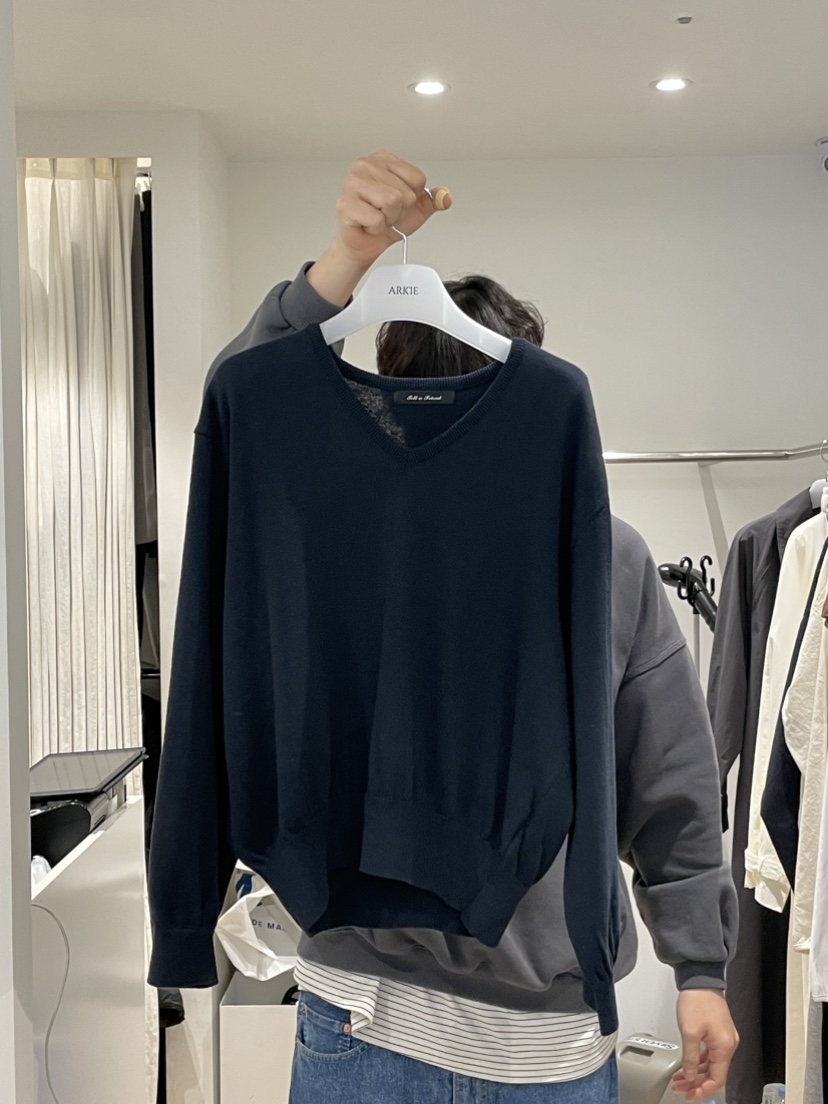 TAF韓國代購女士新品推薦休閑熱賣時尚26春夏人氣針織衫V領TAF針織衫圖色3