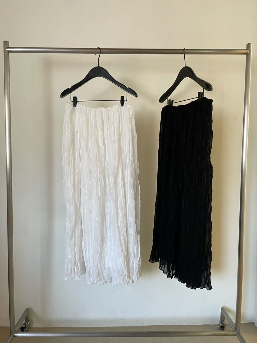 TAF東大門直郵女士新款熱賣時尚休閑職業推薦26春夏長裙褶皺TAF長裙