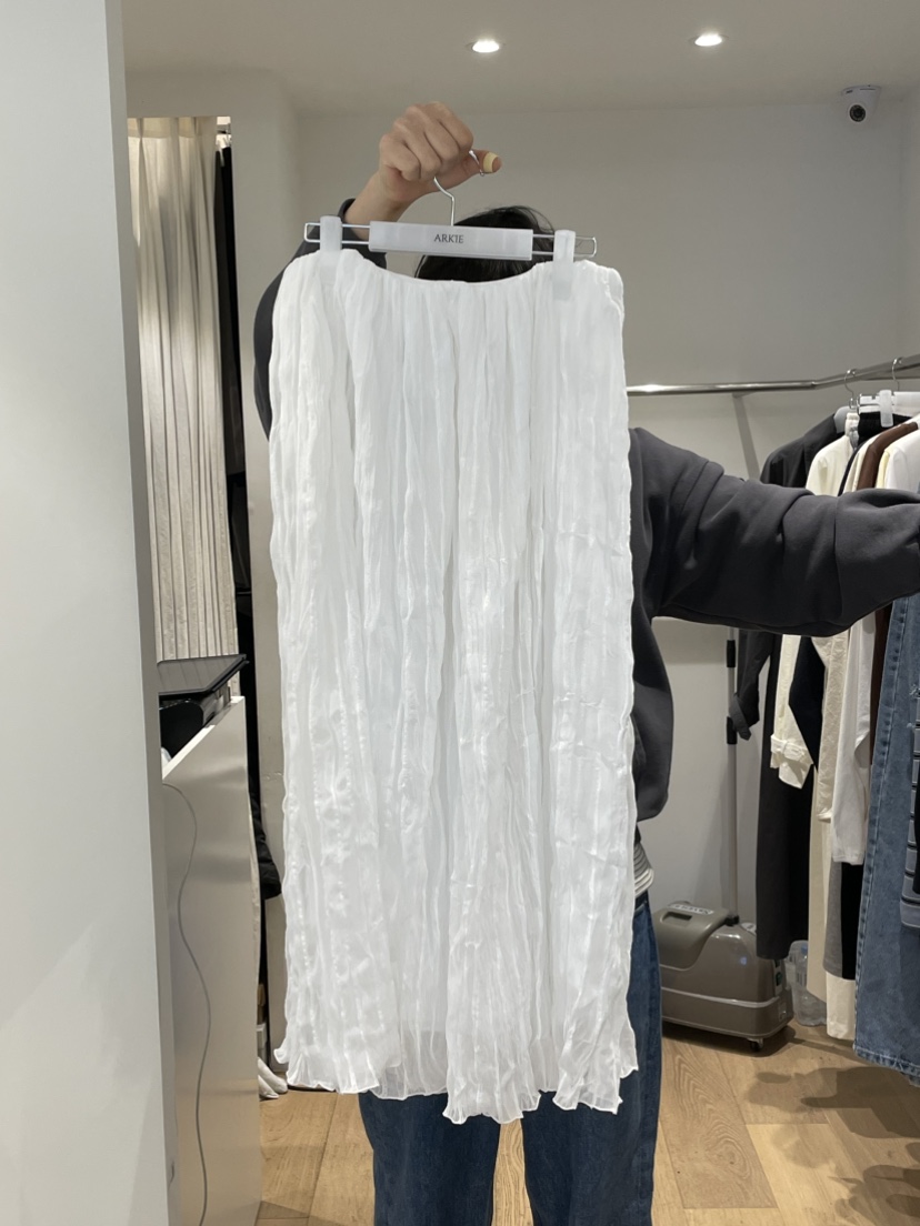 TAF東大門直郵女士新款熱賣時尚休閑職業推薦26春夏長裙褶皺TAF長裙圖色1