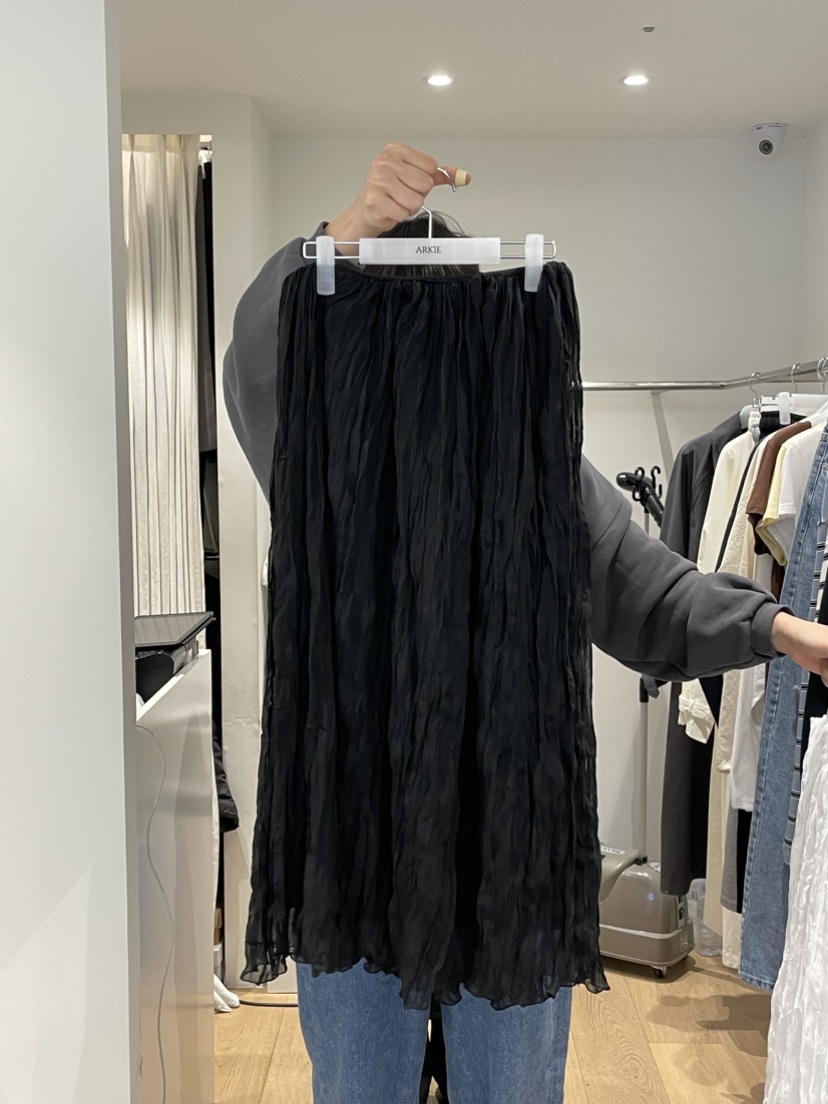 TAF東大門直郵女士新款熱賣時尚休閑職業推薦26春夏長裙褶皺TAF長裙圖色2