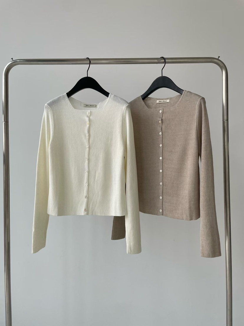 TAF東大門實拍女裝新品休閑人氣推薦職業時尚針織衫亞麻開衫TAF針織衫