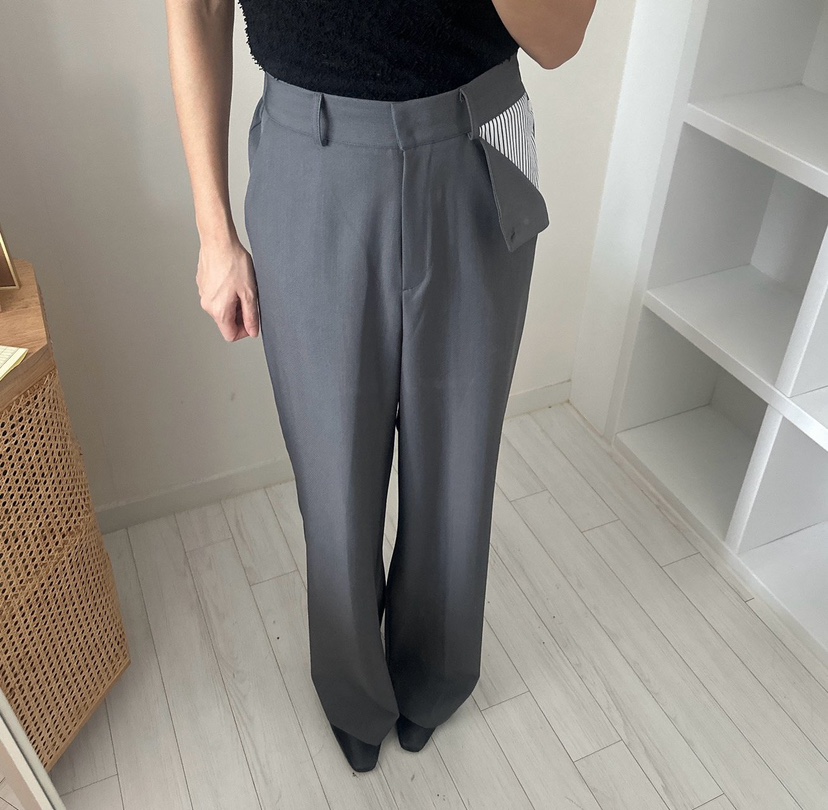 SOUIT韓國代購女裝新款熱賣推薦職業休閑時尚真品休閑褲口袋SOUIT by mabel-L休閑褲