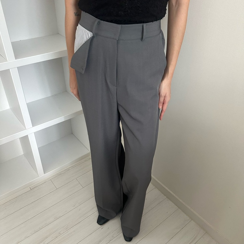 SOUIT韓國代購女裝新款熱賣推薦職業休閑時尚真品休閑褲口袋SOUIT by mabel-L休閑褲