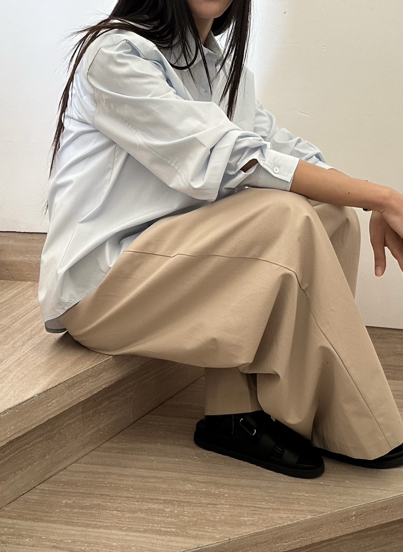 LE VASE東大門直郵女士新品熱賣26春夏襯衫蕾絲衫天絲棉LE VASE襯衫/蕾絲衫