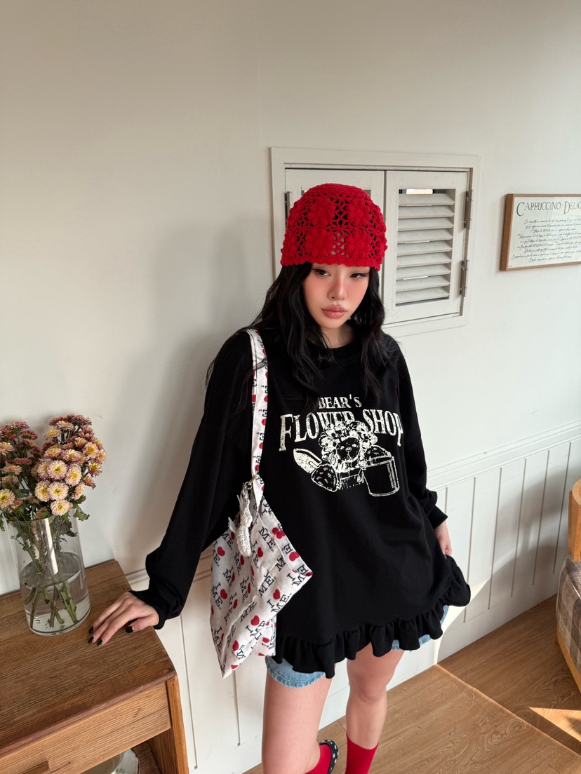 LOVABLE東大門實拍女裝新款人氣熱賣時尚職業休閑推薦衛衣LOVABLE衛衣