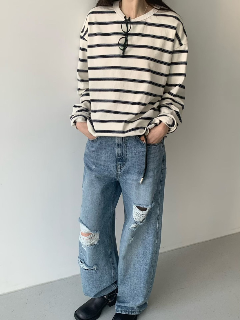 TAF東大門直郵女士新品真品時尚職業推薦人氣26春夏牛仔褲TAF牛仔褲