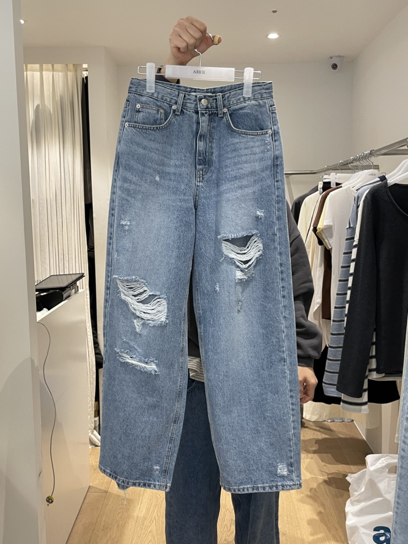 TAF東大門直郵女士新品真品時尚職業推薦人氣26春夏牛仔褲TAF牛仔褲圖色1