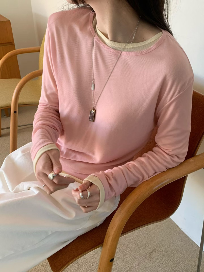 TAF東大門代購女士新款26春夏休閑職業時尚熱賣推薦長袖T恤TAF長袖T恤