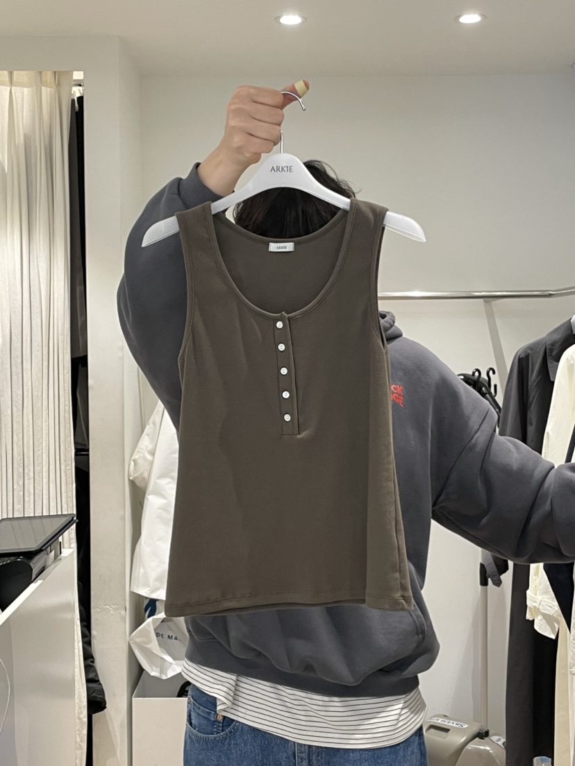 TAF東大門實拍女士新品休閑真品推薦時尚職業人氣吊帶背心TAF吊帶/背心圖色1