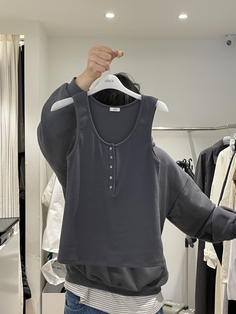 TAF東大門實拍女士新品休閑真品推薦時尚職業人氣吊帶背心TAF吊帶/背心圖色3