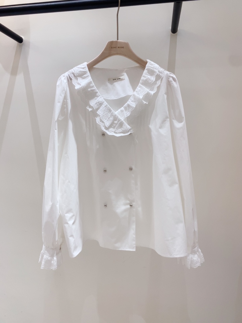 LOVE ROSIE東大門直郵女士新款時尚熱賣26春夏襯衫蕾絲衫LOVE ROSIE襯衫/蕾絲衫圖色1