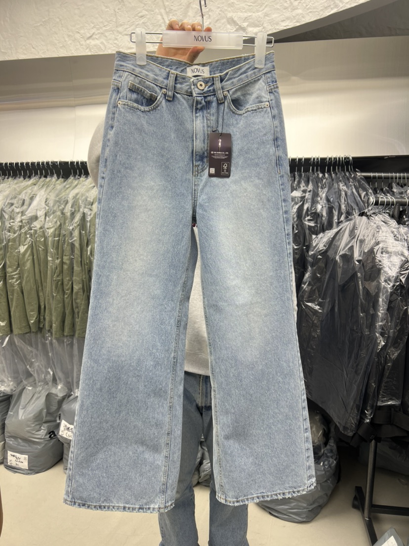 NOVUS東大門直郵女士新款熱賣人氣真品26春夏推薦職業牛仔褲NOVUS牛仔褲圖色1