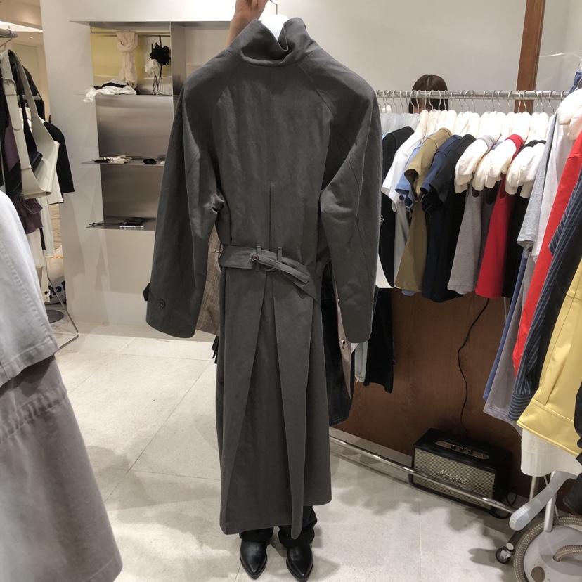 TEMPTING東大門代購女士新款推薦休閑時尚長款風衣含腰帶TEMPTING長款風衣