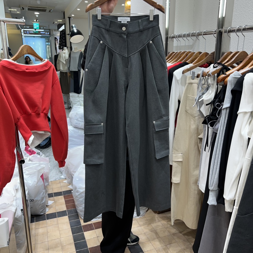 2TWO MOON東大門實拍女裝新品26春夏推薦休閑休閑褲口袋2TWO MOON休閑褲圖色2