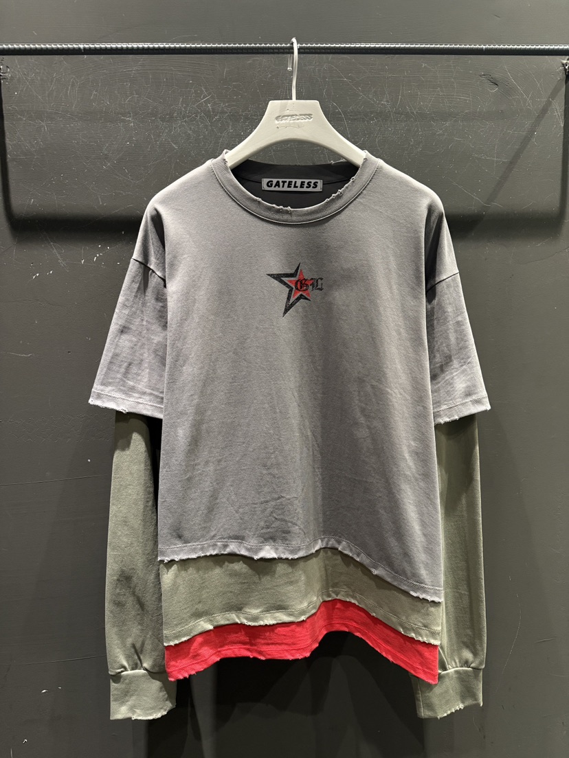 GATELESS東大門直郵女裝新品人氣熱賣休閑時尚26春夏長袖T恤GATELESS長袖T恤圖色1
