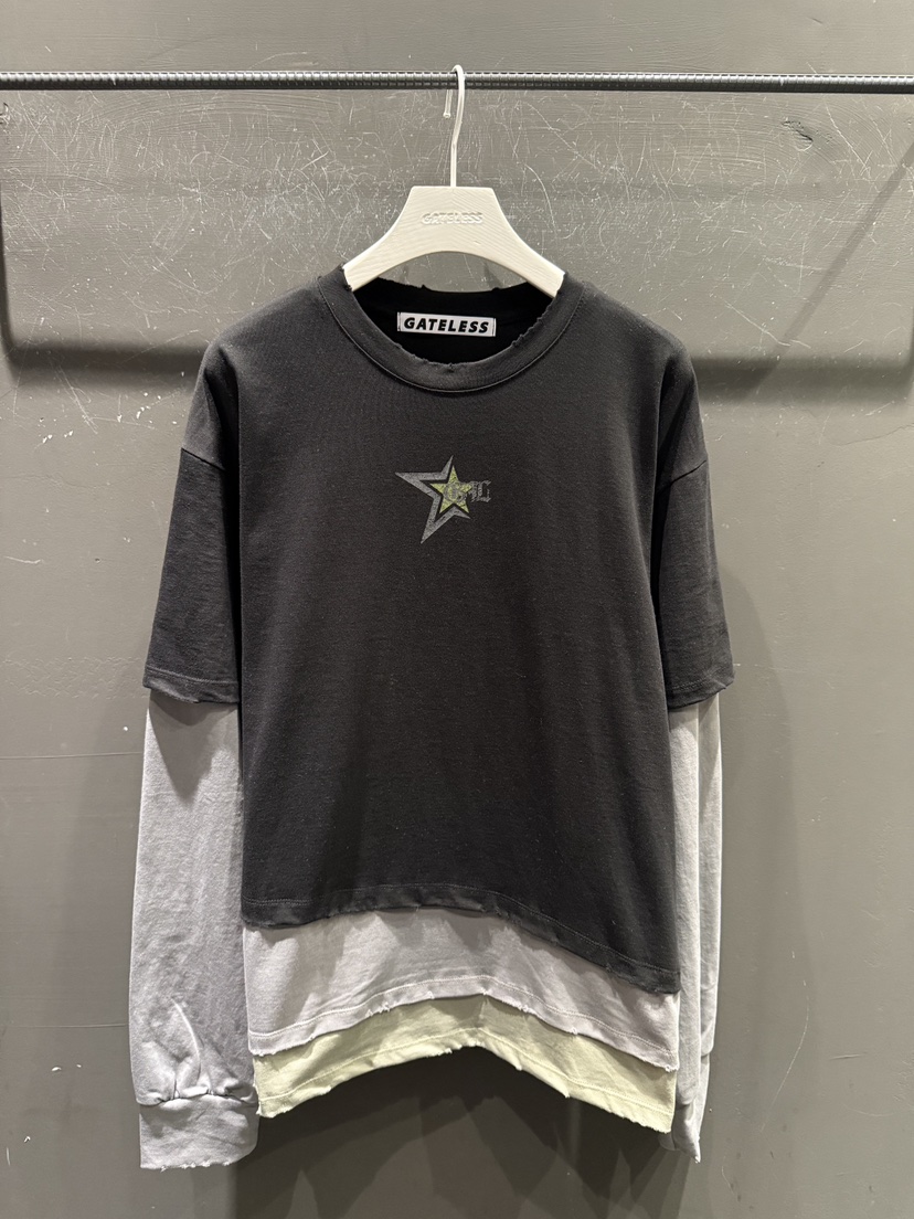 GATELESS東大門直郵女裝新品人氣熱賣休閑時尚26春夏長袖T恤GATELESS長袖T恤圖色2