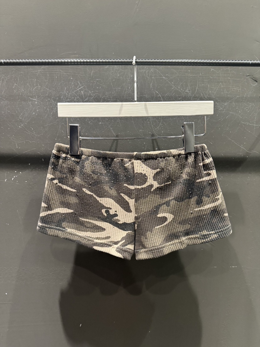 GATELESS韓國代購女裝新品休閑職業26春夏熱賣短褲華夫格GATELESS短褲