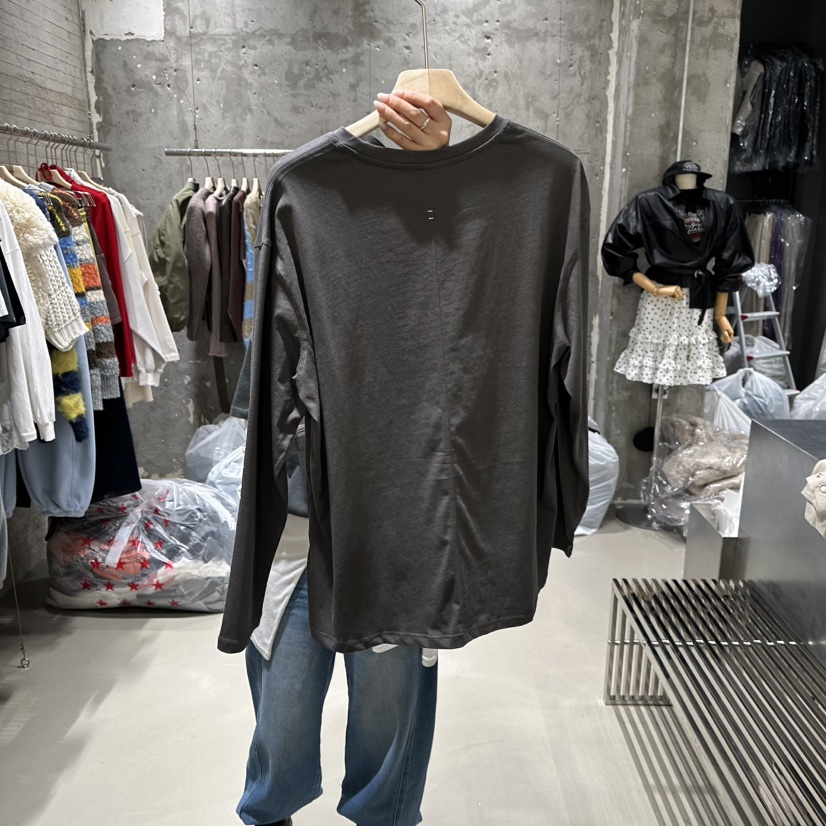 JUNI東大門實拍女士新款職業真品26春夏熱賣長袖T恤不含項鏈my juni長袖T恤