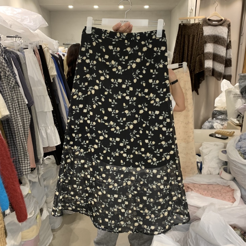 LOGROAD韓國代購女裝新款推薦休閑職業26春夏人氣真品長裙LOG ROAD長裙圖色2