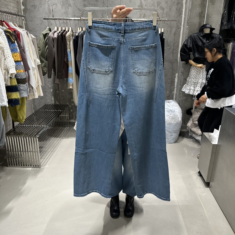 JUNI韓國直郵女裝新款人氣職業真品休閑時尚推薦熱賣牛仔褲my juni牛仔褲