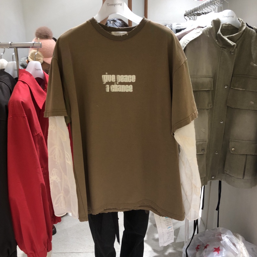 TEMPTING東大門直郵女裝新款人氣休閑推薦26春夏時尚長袖T恤TEMPTING長袖T恤圖色2