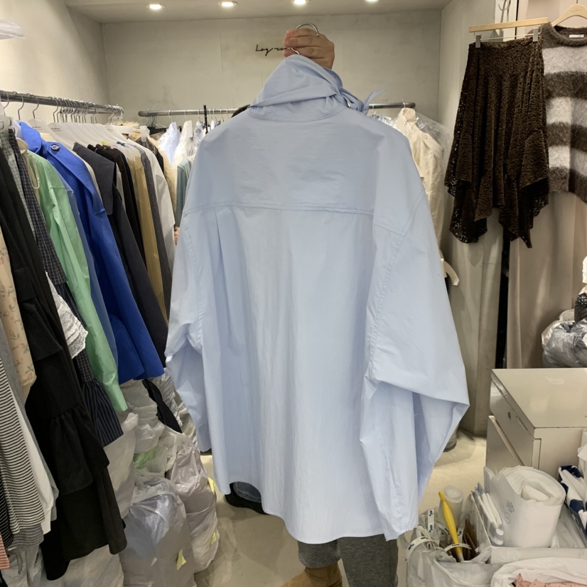 LOGROAD東大門實拍女裝新款真品推薦26春夏時尚襯衫蕾絲衫LOG ROAD襯衫/蕾絲衫